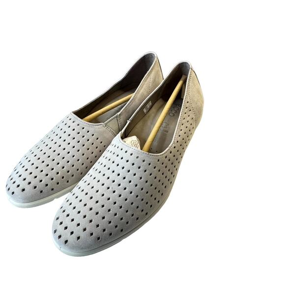 ECCO Felicia Women’s Summer Slip On Shoes Gray Perforated NEW EU41 US10-10.5 - Picture 2 of 11